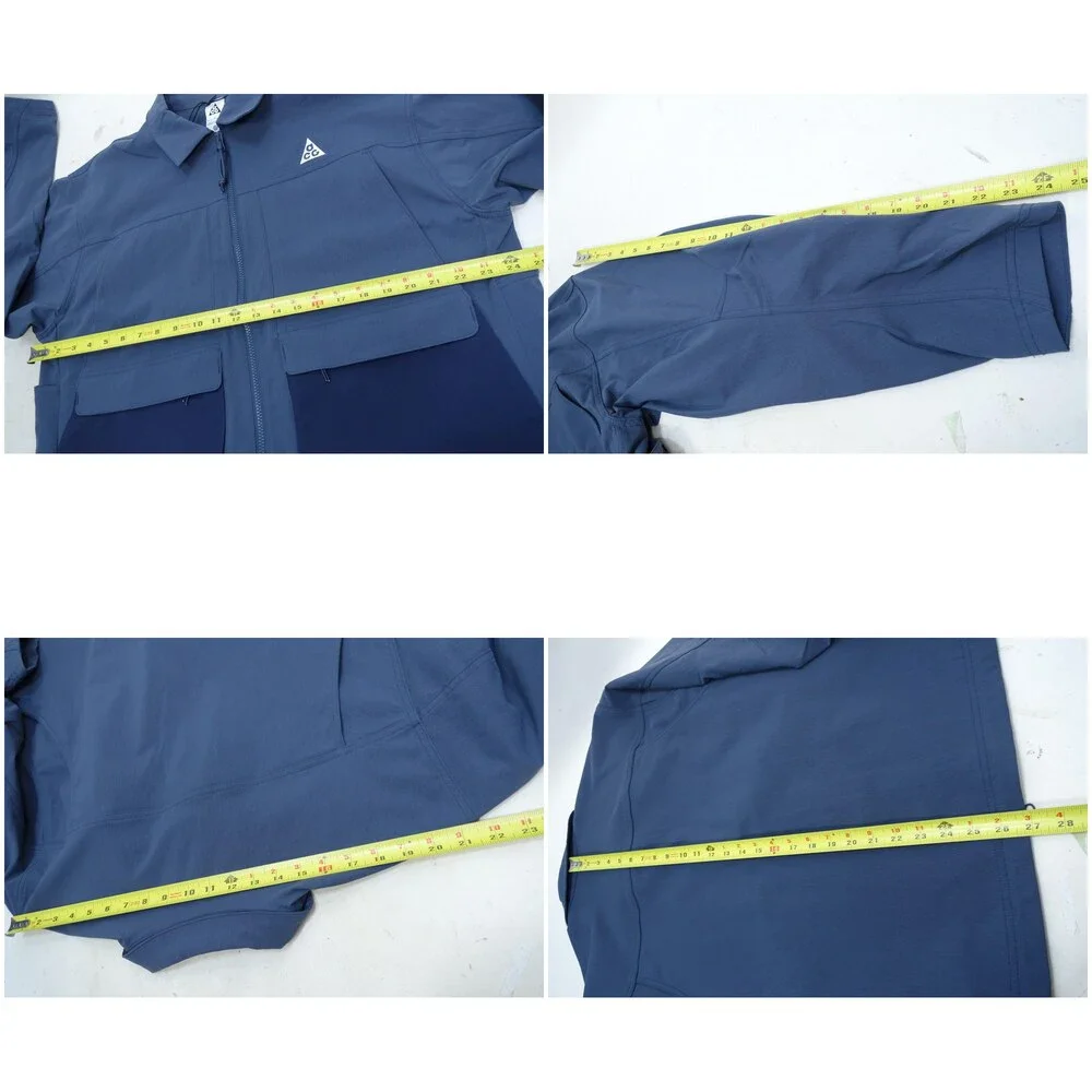 Nike ACG Smith Summit Jacket Mens Large Blue Softshell Windbreaker HV0598-437